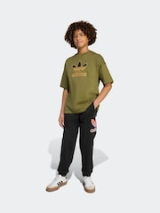 adidas Originals Green Oversize Trefoil T-Shirt - Image 3 of 6