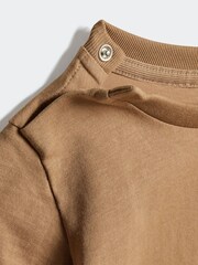 adidas Originals Brown T-Shirt and Shorts Set Infant Kids - Image 6 of 7