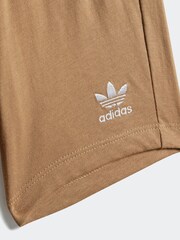 adidas Originals Brown T-Shirt and Shorts Set Infant Kids - Image 7 of 7