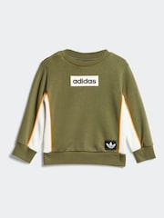 adidas originals Green Sweatshirt and Jogger Set Infant Kids - Image 2 of 7