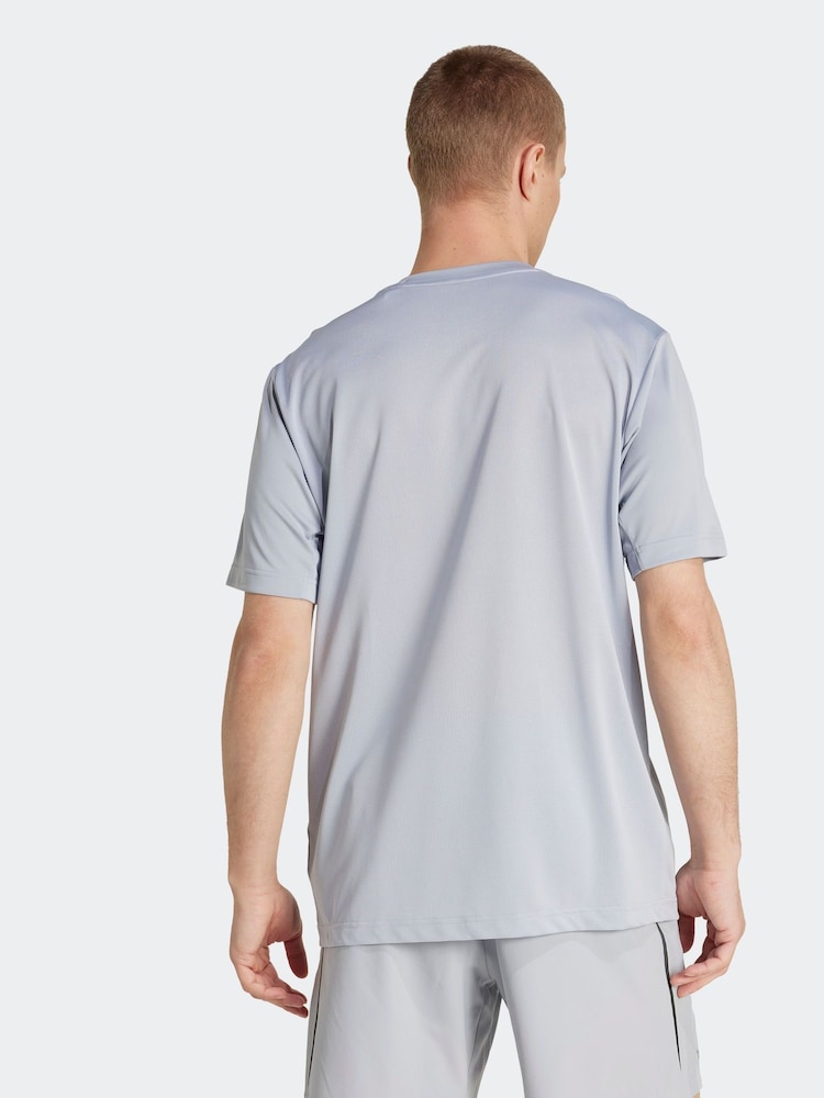 adidas Grey Tech Apparel T-Shirt - Image 2 of 6