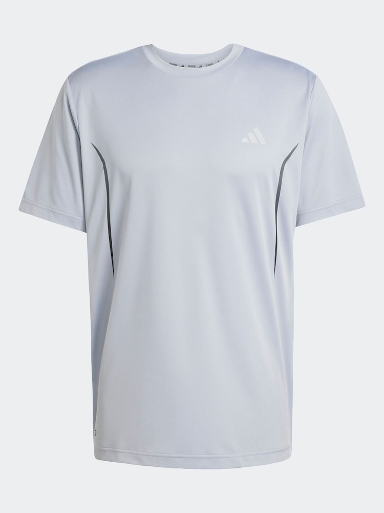 adidas Grey Tech Apparel T-Shirt - Image 6 of 6
