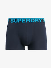 Superdry Navy Boxers 3 Pack - Image 4 of 6