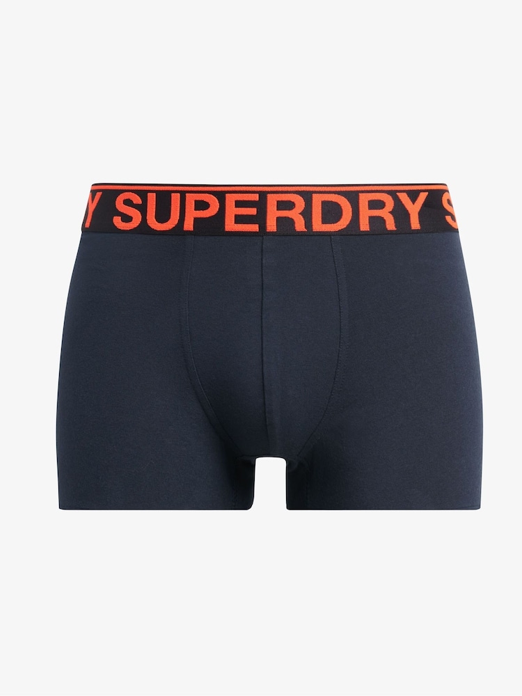 Superdry Navy Boxers 3 Pack - Image 6 of 6