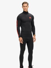 Superdry Black Ski Half Zip Base Layer Top - Image 3 of 3