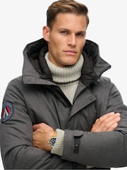 Superdry – Gepolsterte Bomberjacke „City“ aus Tweed - Bild 4 von 4