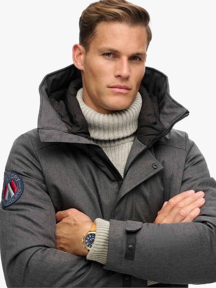 Superdry – Gepolsterte Bomberjacke „City“ aus Tweed - Bild 4 von 4 Superdry – Gepolsterte Bomberjacke „City“ aus Tweed - Bild 4 von 4