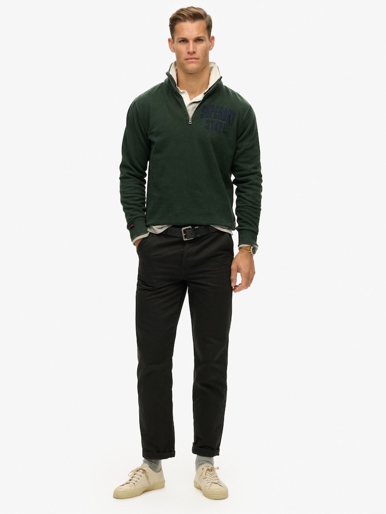Джемпери Superdry Vintage Athletic Zip Henleys 100% Cotton - Image 2 of 3