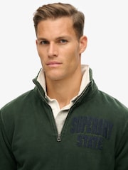 Джемпери Superdry Vintage Athletic Zip Henleys 100% Cotton - Image 3 of 3