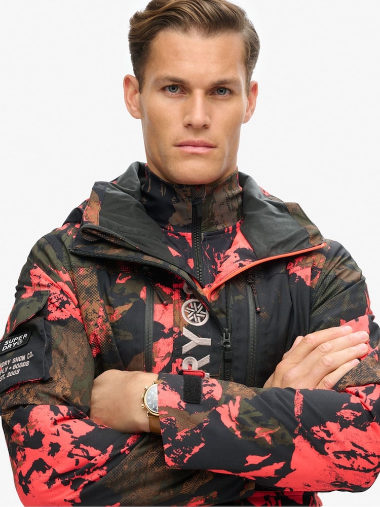 Superdry Orange Ski Ultimate Rescue Jacket - Image 3 of 6