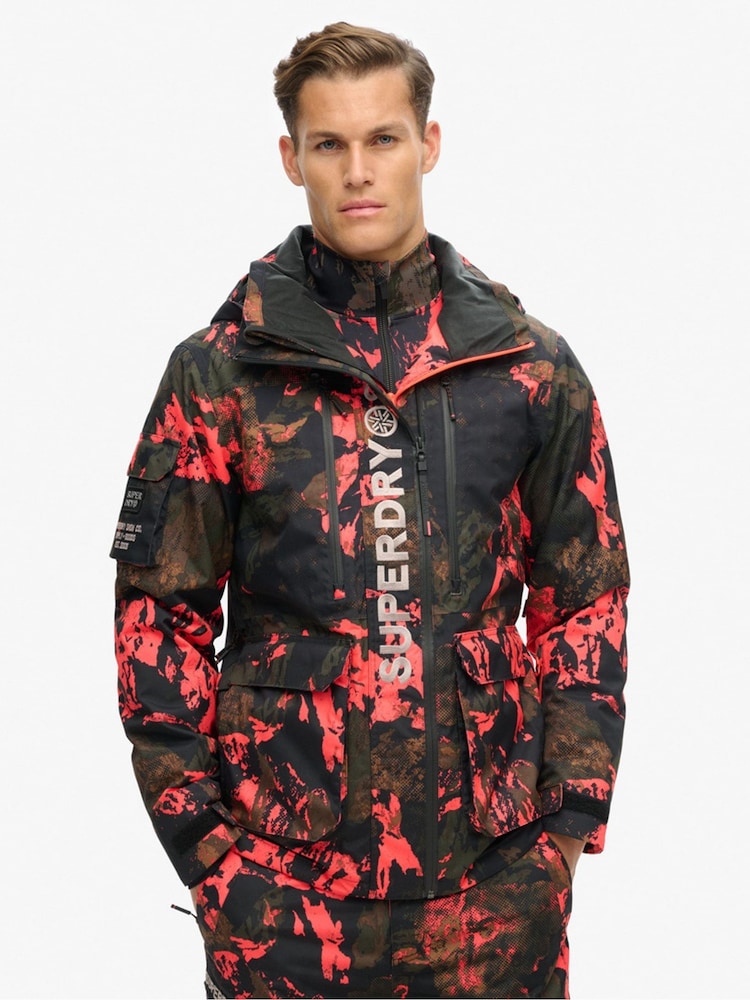 Superdry Orange Ski Ultimate Rescue Jacket - Image 5 of 6