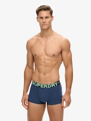 Superdry Blue Triple Trunks - Image 5 of 6