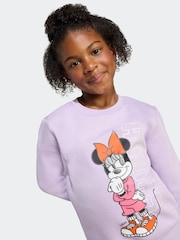 adidas Purple Disney Minnie Mouse Sweatshirt and Legging Set Little Kids - Image 4 of 10