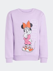 adidas Purple Disney Minnie Mouse Sweatshirt and Legging Set Little Kids - Image 7 of 10