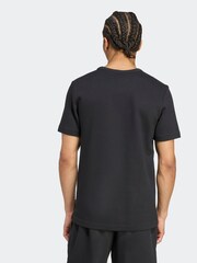 adidas Originals Black Trefoil Essentials Waffle T-Shirt - Image 2 of 6