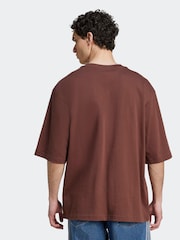 adidas Originals Brown Oversized Adicolor T-Shirt - Image 2 of 5