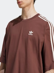 adidas Originals Brown Oversized Adicolor T-Shirt - Image 3 of 5
