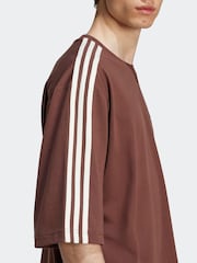 adidas Originals Brown Oversized Adicolor T-Shirt - Image 4 of 5
