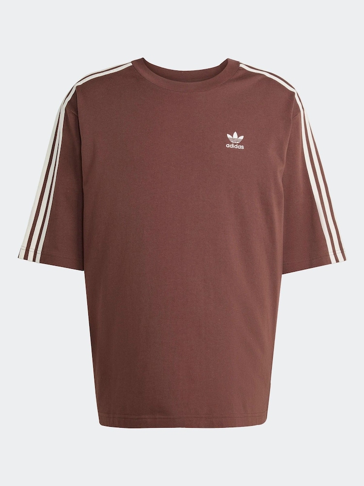 adidas Originals Brown Oversized Adicolor T-Shirt - Image 5 of 5