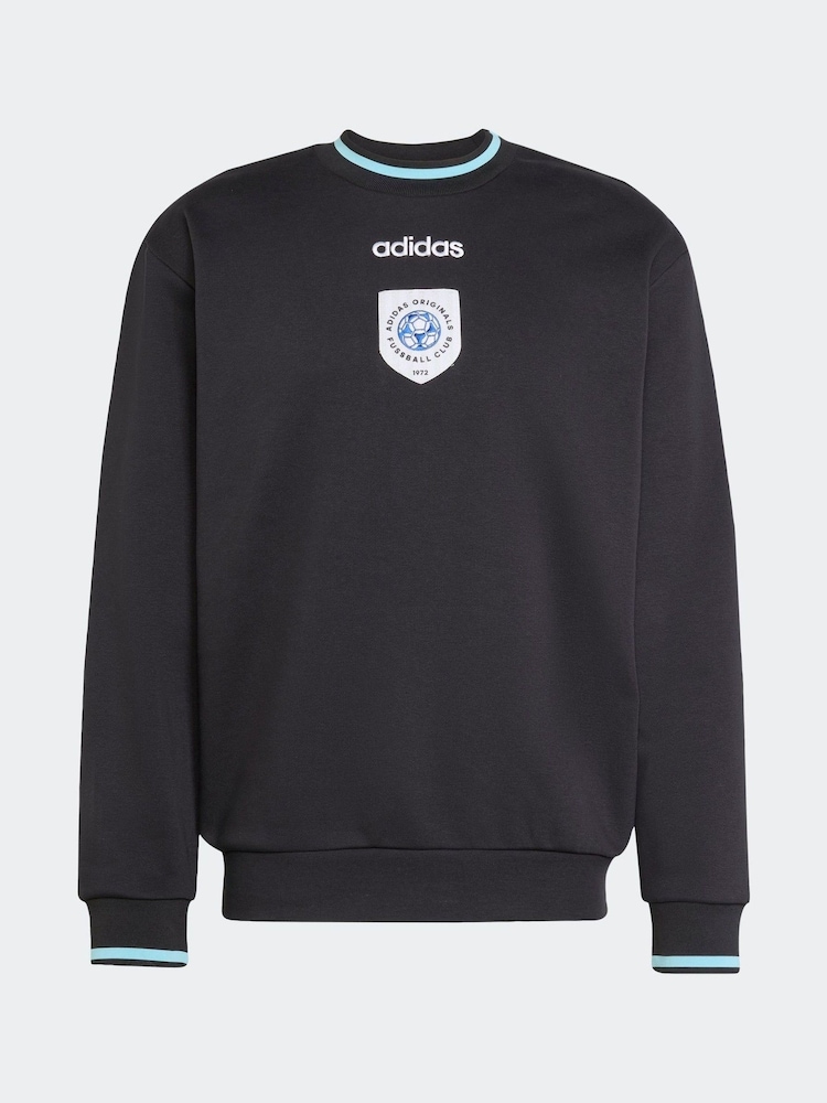 adidas Originals Black Badge Crewneck Sweatshirt - Image 6 of 6