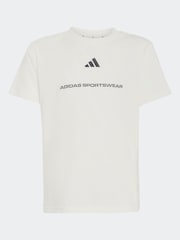 adidas White Kids Slogan Jersey T-Shirt - Image 6 of 6