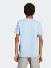 adidas Blue Kids Slogan Jersey T-Shirt - Image 2 of 6
