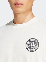 adidas White Power Graphic T-Shirt - Image 4 of 6