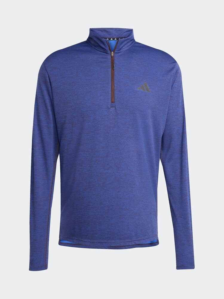 adidas Blue Train Essentials Training Long Sleeve Sweatshirt - Image 6 of 6