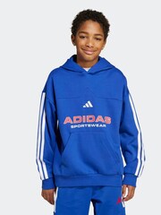 adidas Blue House of Tiro Fleece Kids Hoodie - Image 1 of 6