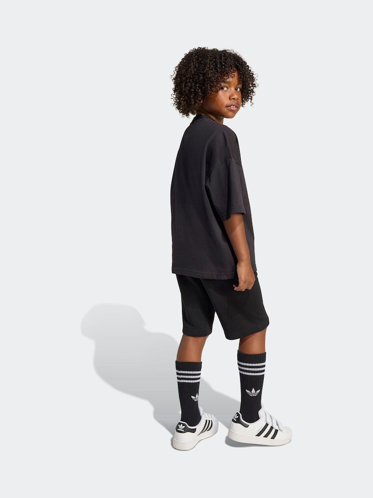 adidas Originals Black Trefoil Kids Sweatshirt - Image 2 of 7 adidas Originals Black Trefoil Kids Sweatshirt - Image 2 of 7