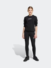 adidas Black Kids Single Animal Print 3-Stripes Jersey Leggings - Image 3 of 6