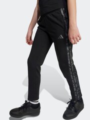 adidas Black Kids 3-Stripes Animal Print Joggers - Image 4 of 6