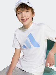 adidas White Essentials Kids T-Shirt - Image 5 of 6