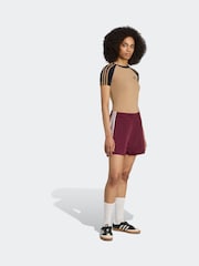 Rot/Kastanienbraun - adidas Originals Firebird Shorts - Bild 1 von 5