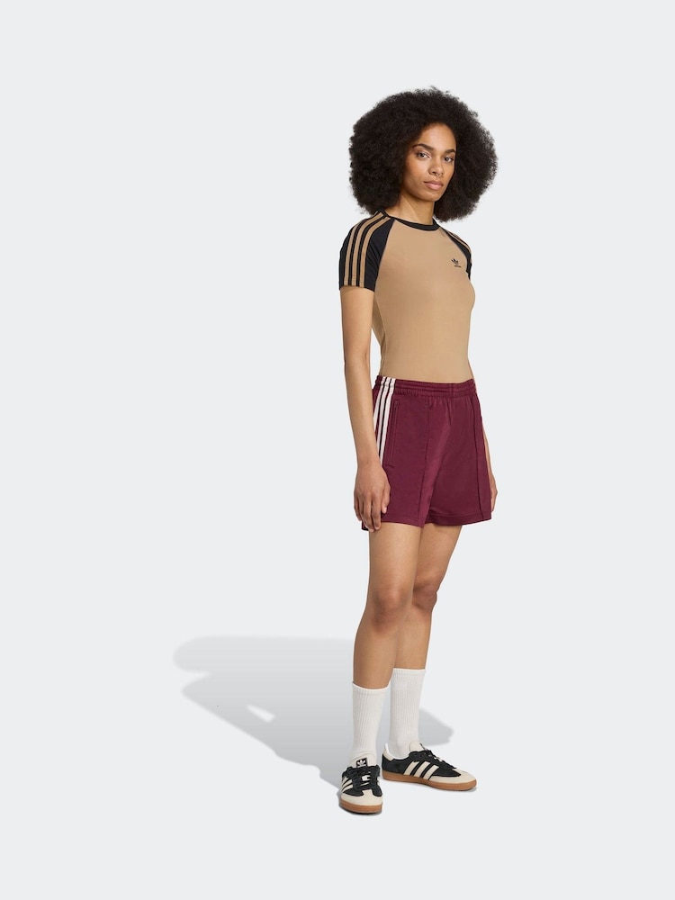 adidas Originals Red Marun Firebird Shorts - Image 1 of 5 adidas Originals Red Marun Firebird Shorts - Image 1 of 5