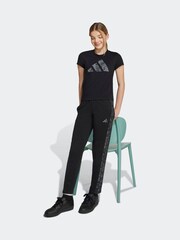 adidas Black Kids Big Animal Print Logo T-Shirt - Image 2 of 6