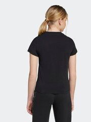 adidas Black Kids Big Animal Print Logo T-Shirt - Image 3 of 6