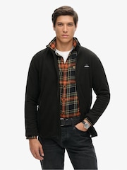 Superdry Black Polar Fleece Full Zip Jacket - Image 4 of 6