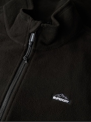 Superdry Black Polar Fleece Full Zip Jacket - Image 6 of 6