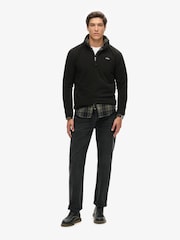 Superdry Black Polar Half Zip Fleece - Image 3 of 6