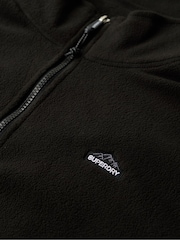 Superdry Black Polar Half Zip Fleece - Image 6 of 6