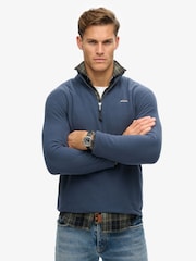 Superdry Blue Polar Half Zip Fleece - Image 1 of 3