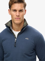 Superdry Blue Polar Half Zip Fleece - Image 3 of 3