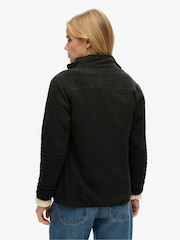 Superdry Black Polar Fleece Full Zip Jacket - Image 2 of 6