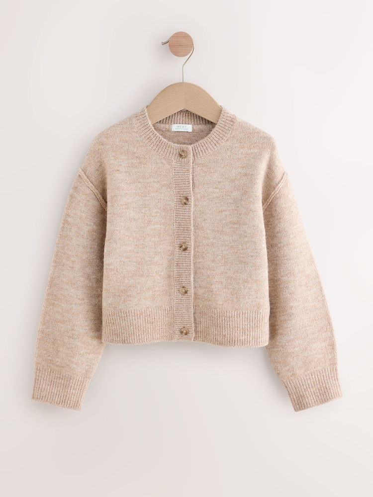 Oatmeal Button Up Cardigan (3-16yrs) - Image 2 of 4
