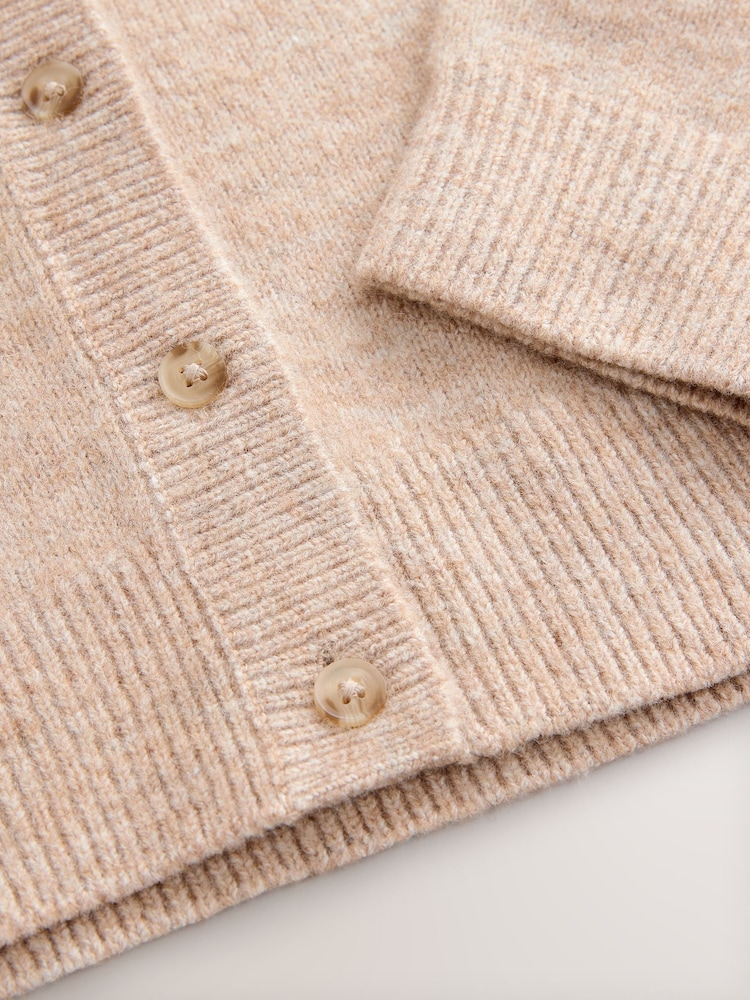 Oatmeal Button Up Cardigan (3-16yrs) - Image 4 of 4