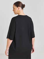 Simply Be Black/Red 2 Pack of Graphic Tees - Image 2 of 5