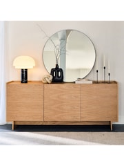 La Redoute Intérieurs Black Denho Oak Veneer Sideboard - Image 1 of 5