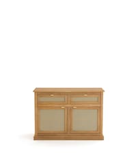 La Redoute Intérieurs White Alvaro Pine & Perforated Metal Sideboard - Image 3 of 6