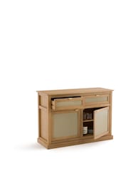 La Redoute Intérieurs White Alvaro Pine & Perforated Metal Sideboard - Image 4 of 6